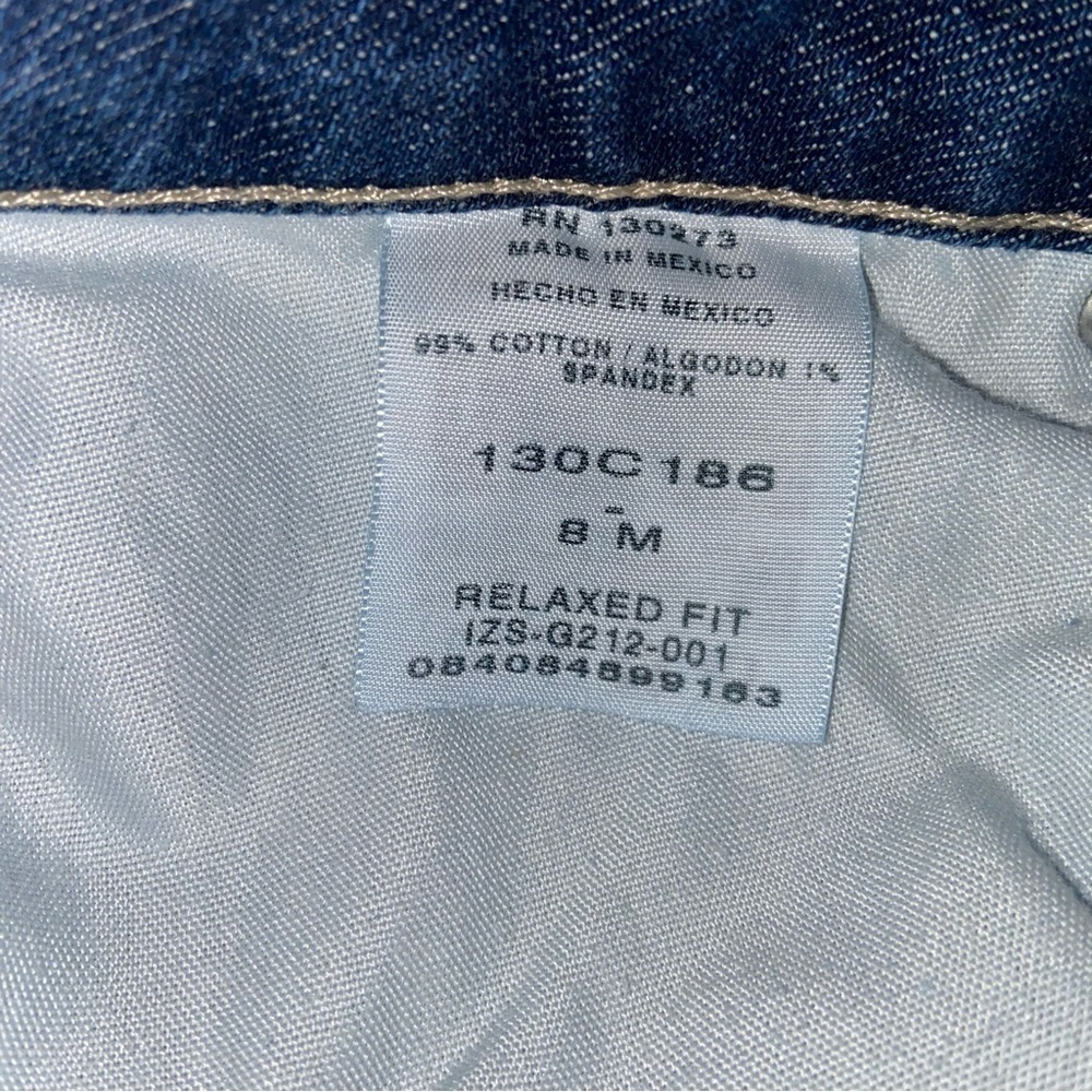 Riders By Lee Women’s 8 Blue Mom Jeans Bootcut Mid Rise Straight EUC Denim - Picture 5 of 7